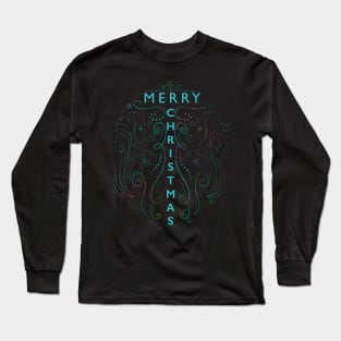 Blue Christmas Long Sleeve T-Shirt